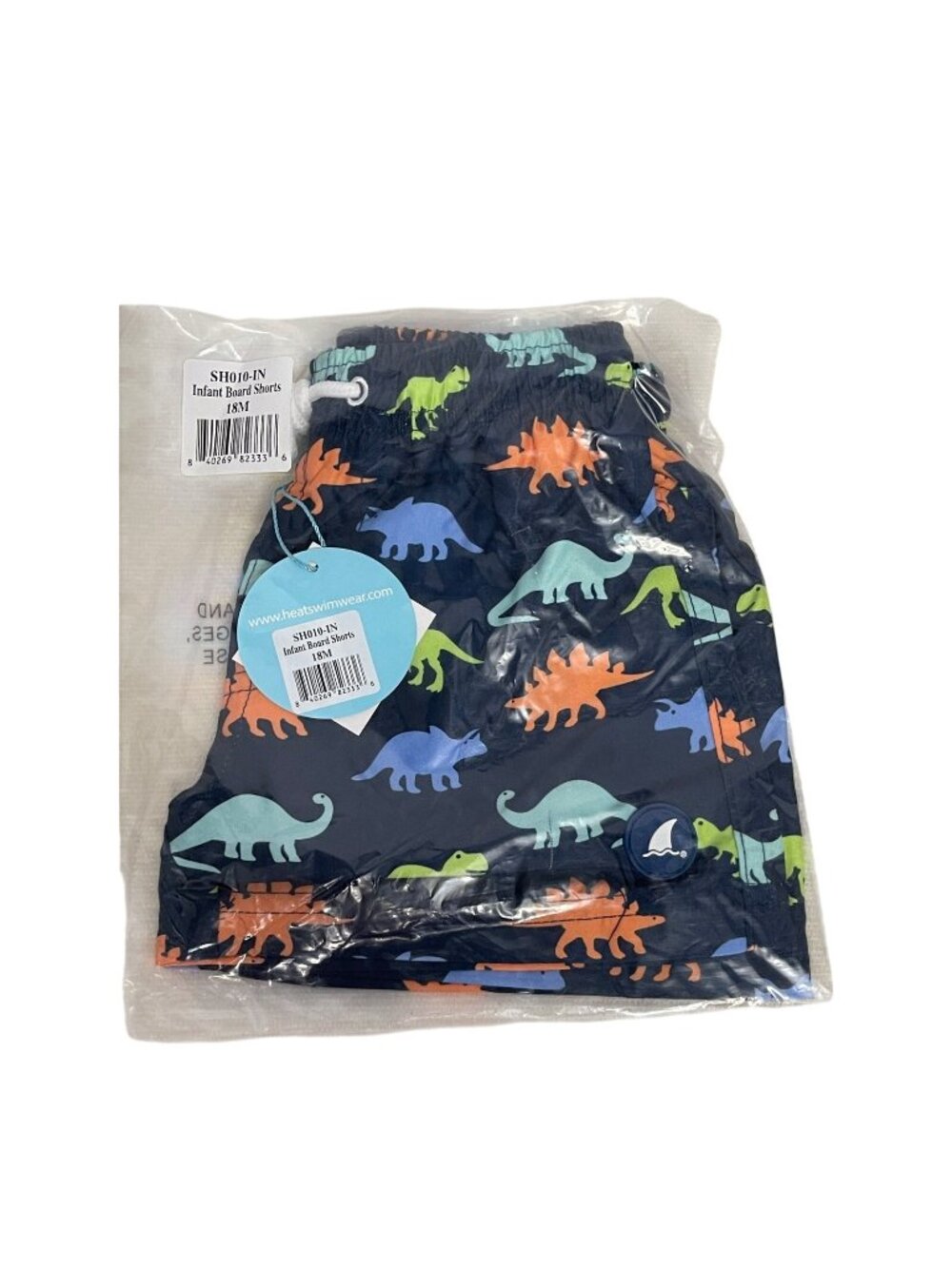 New With Tags Heat Swimwear Infant Board Shorts Dinosaur Sz 18 Month Pool Beach